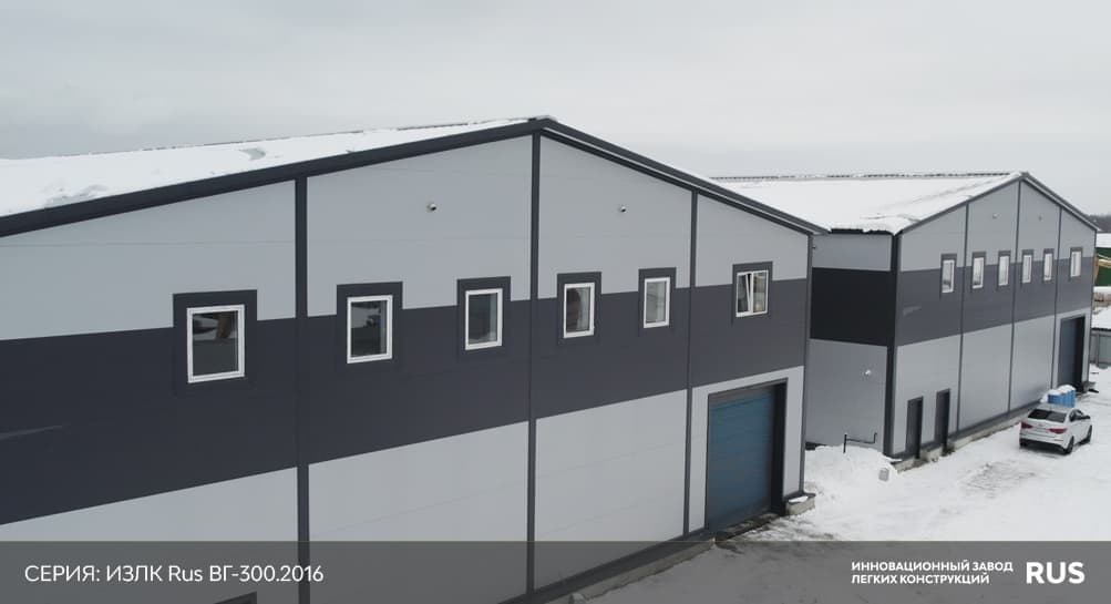 Стоимость быстровозводимых ангаров серии ИЗЛК RUS-КБ-300.2021 / 18 X 72